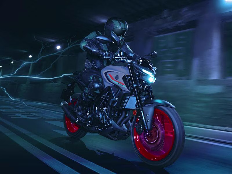 2021 Matte Stealth Black Yamaha MT-03 Motorcycle