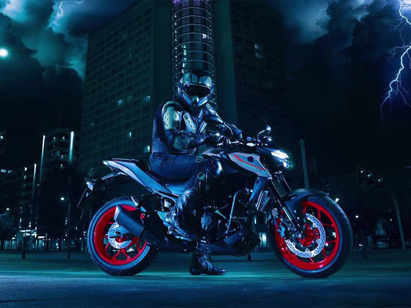 2021 Matte Stealth Black Yamaha MT-03 Motorcycle