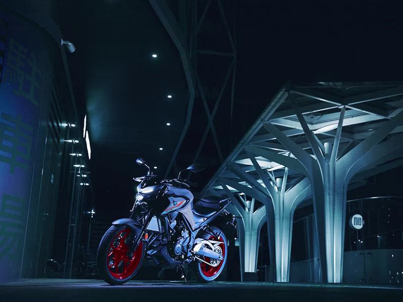 2021 Matte Stealth Black Yamaha MT-03 Motorcycle