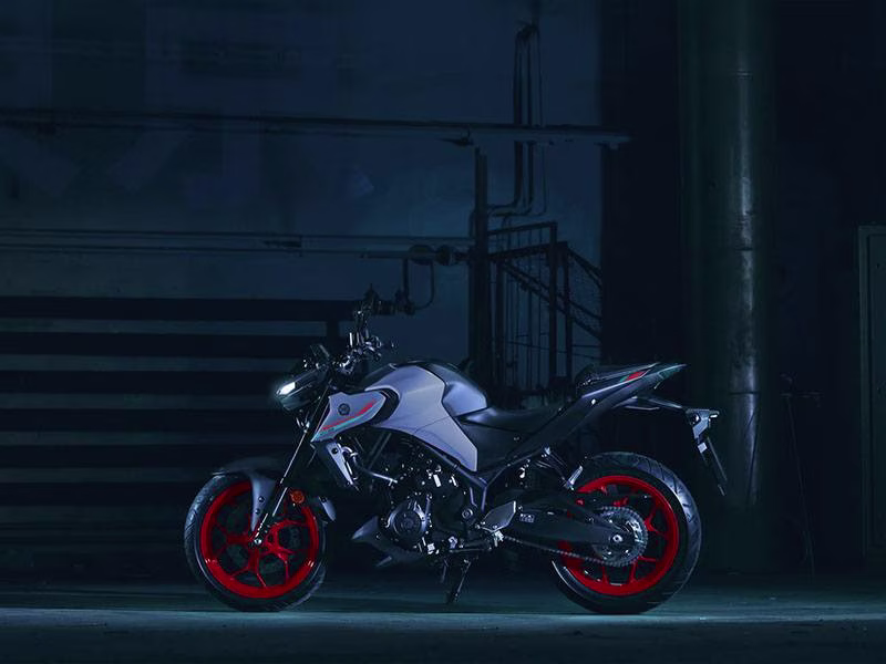 2021 Matte Stealth Black Yamaha MT-03 Motorcycle