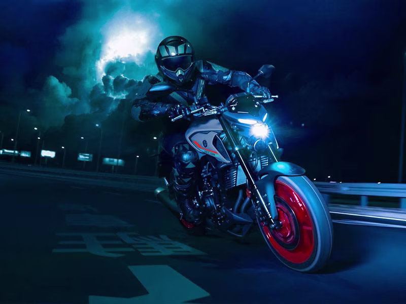 2021 Matte Stealth Black Yamaha MT-03 Motorcycle