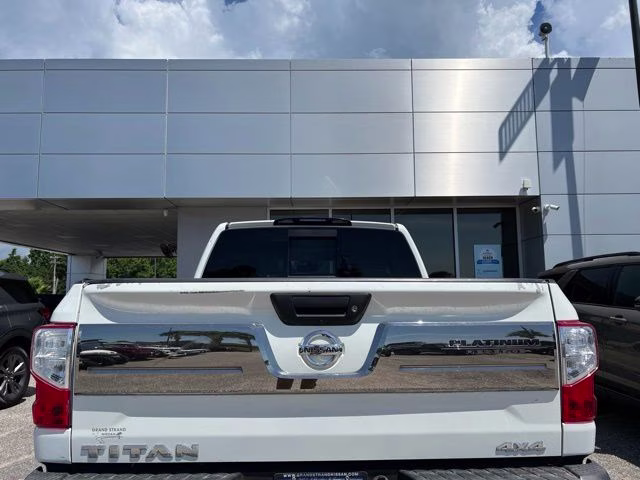 2017 Pearl White Metallic Nissan Titan Platinum Reserve 4X4 Truck