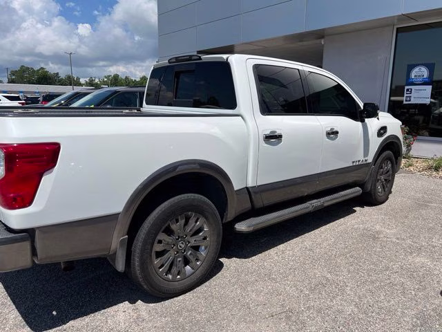 2017 Pearl White Metallic Nissan Titan Platinum Reserve 4X4 Truck