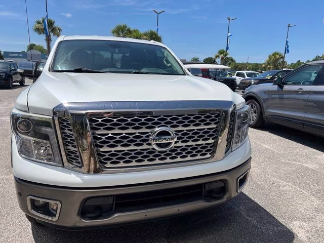 2017 Pearl White Metallic Nissan Titan Platinum Reserve 4X4 Truck