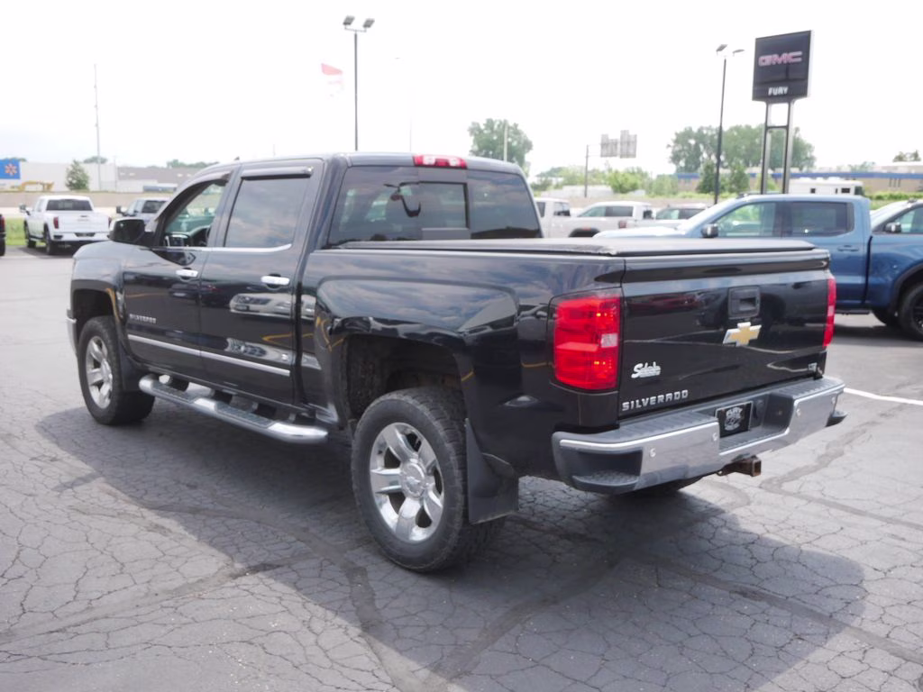 2015 Black Chevrolet Silverado 1500 LTZ w/ 1LZ, Plus Pckg, & Sunroof 4X4 Truck