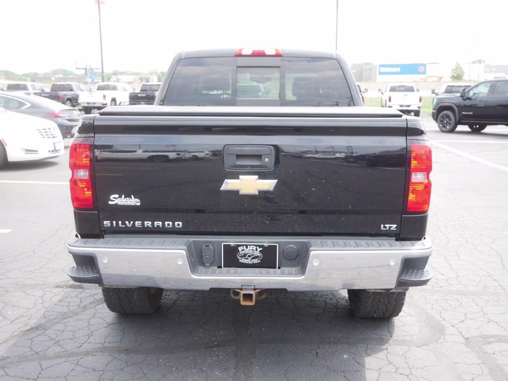 2015 Black Chevrolet Silverado 1500 LTZ w/ 1LZ, Plus Pckg, & Sunroof 4X4 Truck