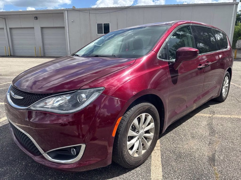 2018 Velvet Red Pearlcoat Chrysler Pacifica Touring Plus FWD Van