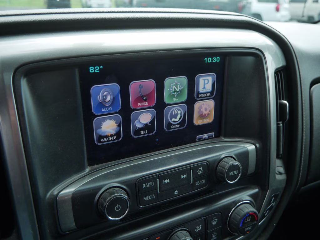 2015 Black Chevrolet Silverado 1500 LTZ w/ 1LZ, Plus Pckg, & Sunroof 4X4 Truck