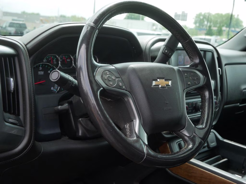 2015 Black Chevrolet Silverado 1500 LTZ w/ 1LZ, Plus Pckg, & Sunroof 4X4 Truck