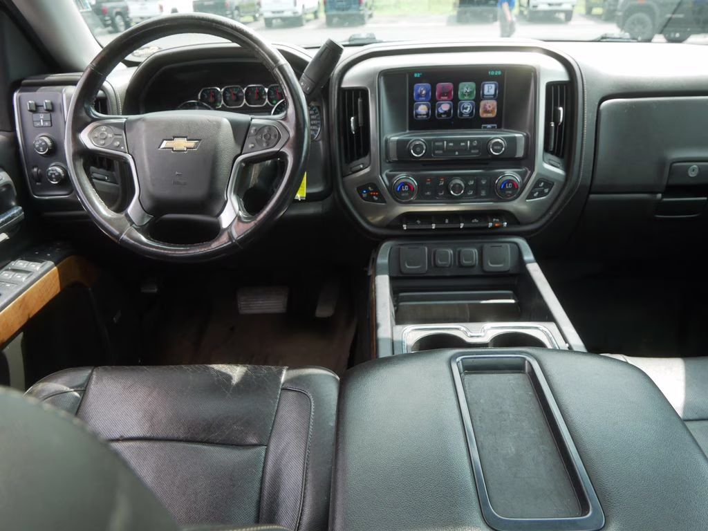 2015 Black Chevrolet Silverado 1500 LTZ w/ 1LZ, Plus Pckg, & Sunroof 4X4 Truck