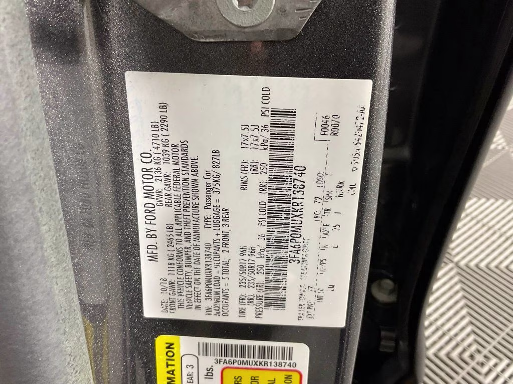2019 Magnetic Ford Fusion Hybrid SEL FWD Sedan
