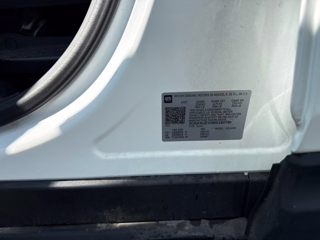2021 Summit White Chevrolet Equinox LT AWD SUV