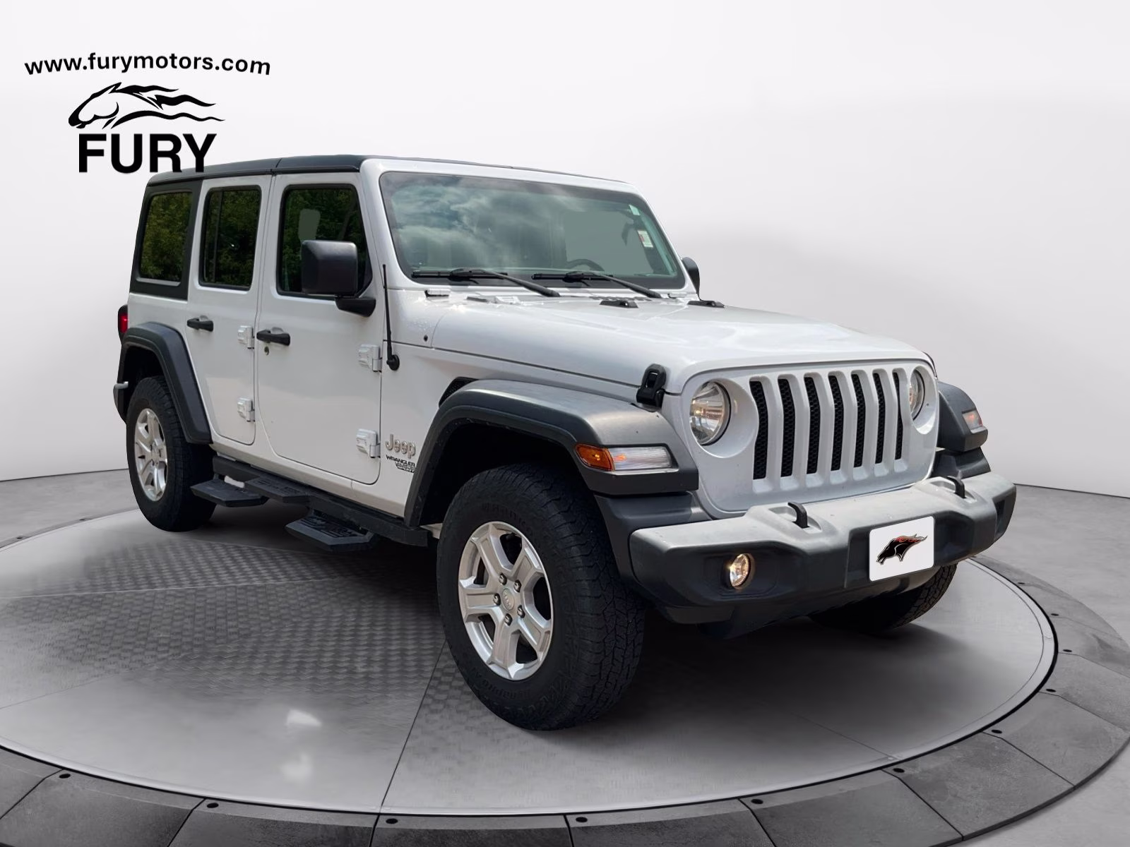 2018 Bright White Clearcoat Jeep Wrangler Unlimited Sport S 4X4 SUV