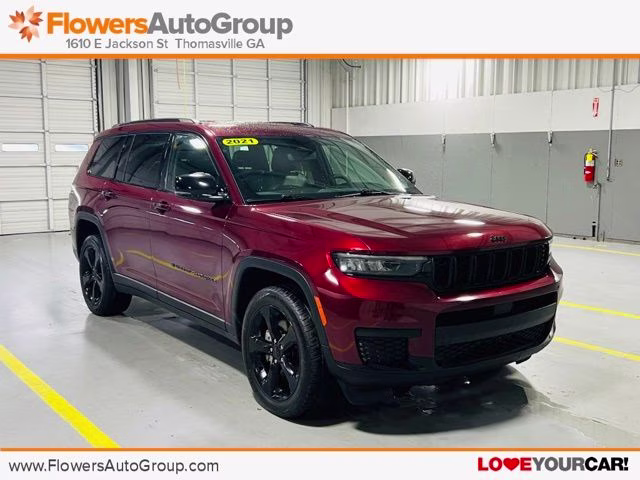 2021 Velvet Red Pearlcoat Jeep Grand Cherokee L Altitude RWD SUV