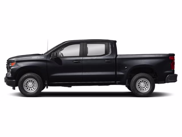 2024 Black Chevrolet Silverado 1500 Custom 4X4 Truck