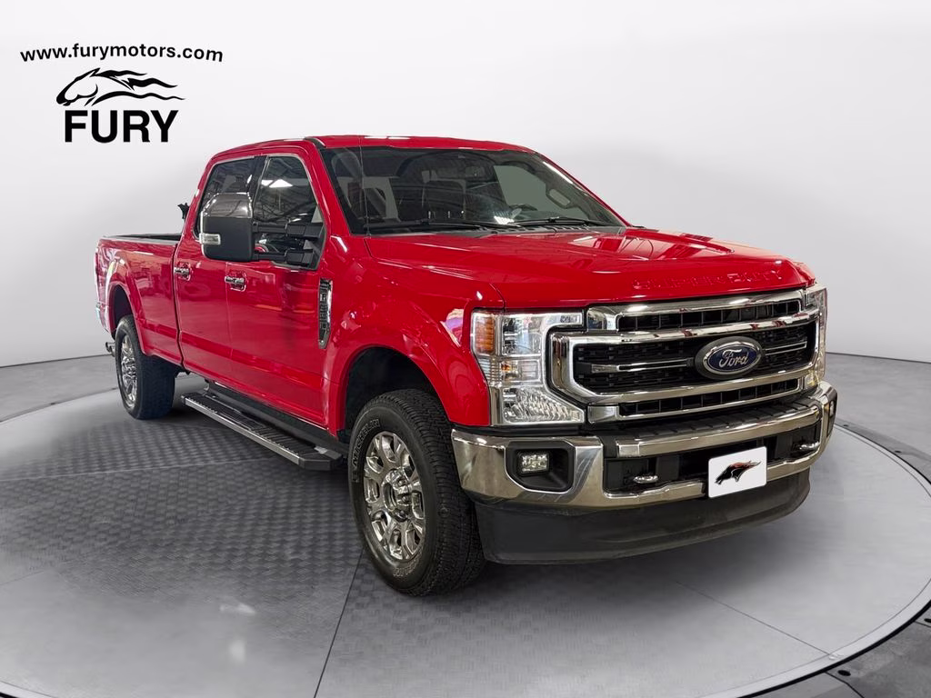 2021 Race Red Ford Super Duty F-350 SRW Lariat w/FX4 Off Road & Snow Plow Prep Pkgs 4X4 Truck