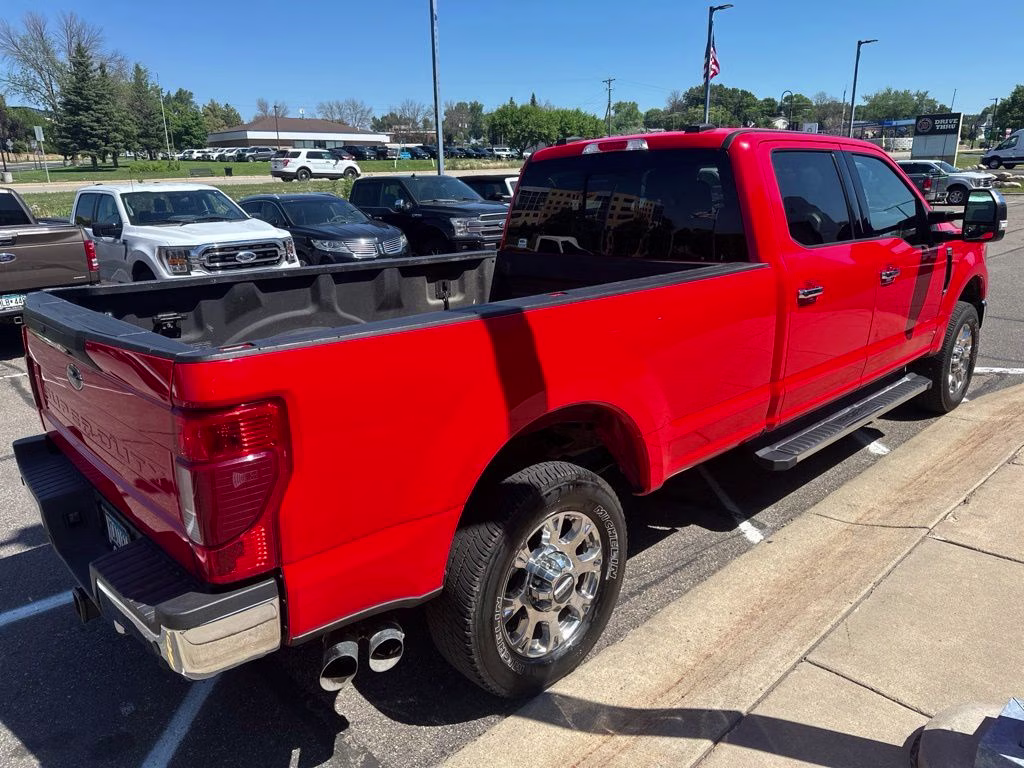 2021 Race Red Ford Super Duty F-350 SRW Lariat w/FX4 Off Road & Snow Plow Prep Pkgs 4X4 Truck