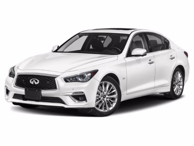 2021 Majestic White INFINITI Q50 3.0t LUXE RWD Sedan