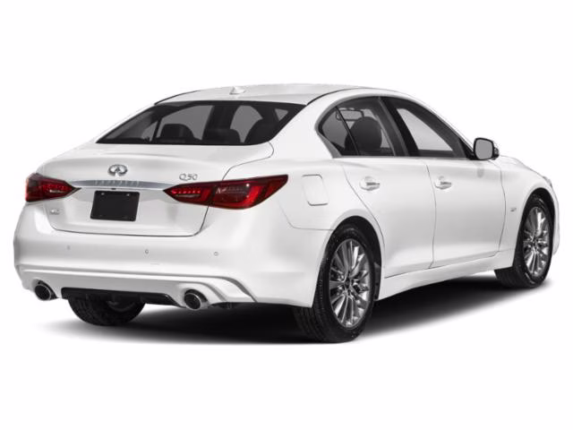 2021 Majestic White INFINITI Q50 3.0t LUXE RWD Sedan