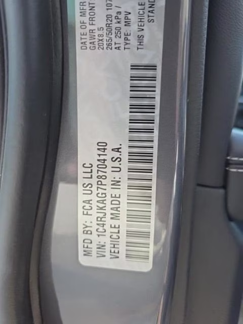 2023 Baltic Gray Metallic Clearcoat Jeep Grand Cherokee L Altitude 4X4 SUV