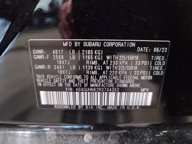 2024 Crystal Black Silica Subaru Crosstrek Limited AWD SUV