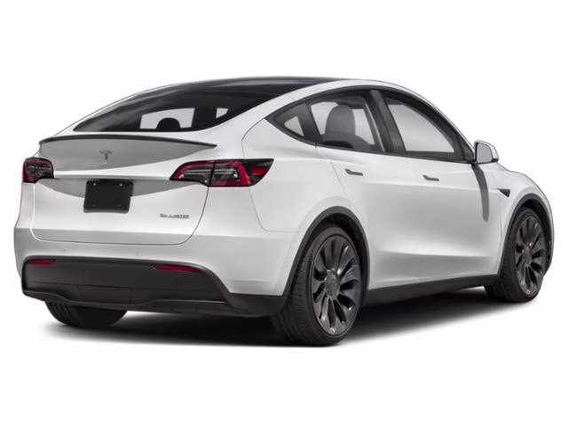 2021 White Tesla Model Y Long Range AWD SUV