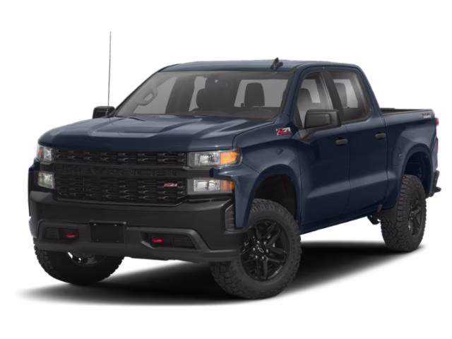 2020 Northsky Blue Metallic Chevrolet Silverado 1500 Custom Trail Boss 4X4 Truck
