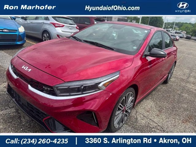2022 Currant Red Kia Forte GT FWD Sedan