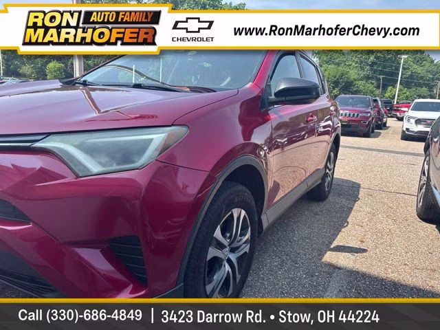 2017 Red Toyota RAV4 LE AWD SUV