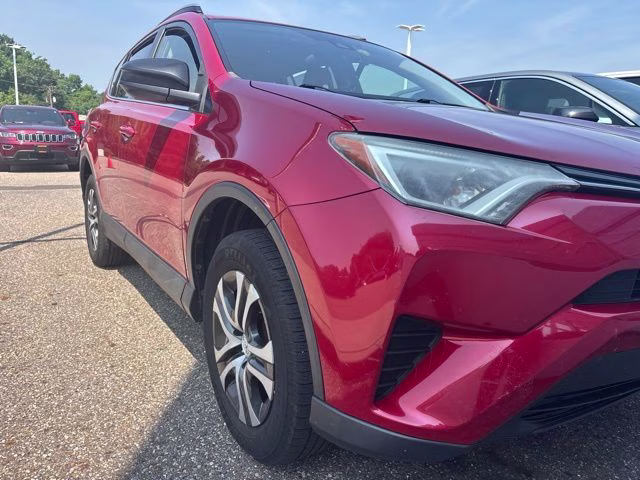 2017 Red Toyota RAV4 LE AWD SUV