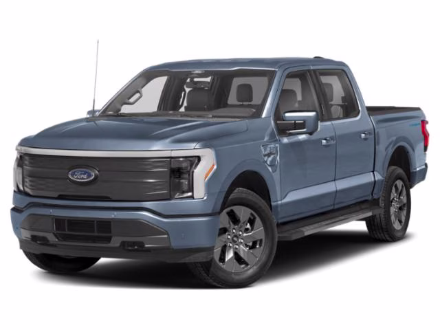 2023 Azure Gray Metallic Ford F-150 Lightning Lariat AWD Truck