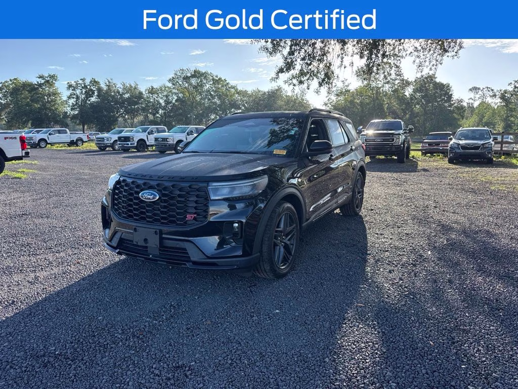 2025 Black Metallic Ford Explorer ST 4X4 SUV
