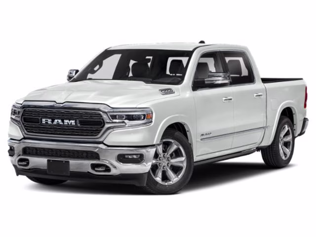 2021 Bright White Clearcoat Ram 1500 Limited w/ Package 27M & Trailer Tow Group 4X4 Truck