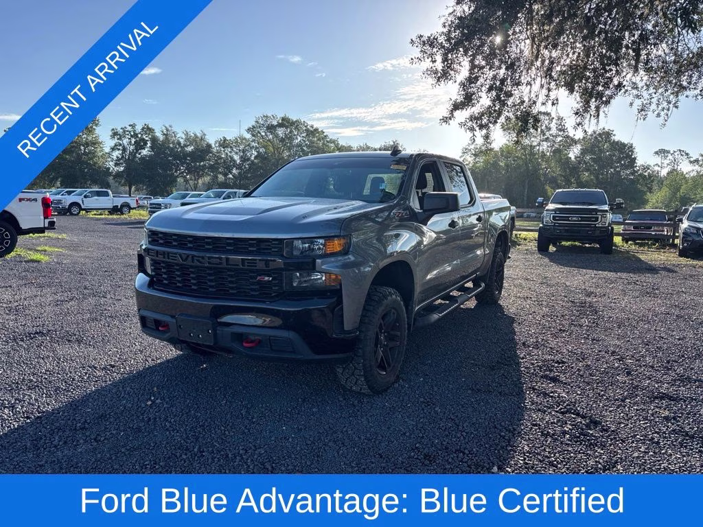 2022 Steel Metallic Chevrolet Silverado 1500 LTD Custom Trail Boss 4X4 Truck
