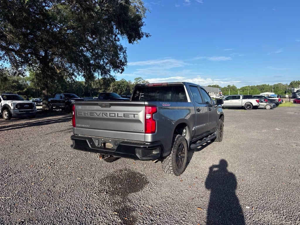 2022 Steel Metallic Chevrolet Silverado 1500 LTD Custom Trail Boss 4X4 Truck
