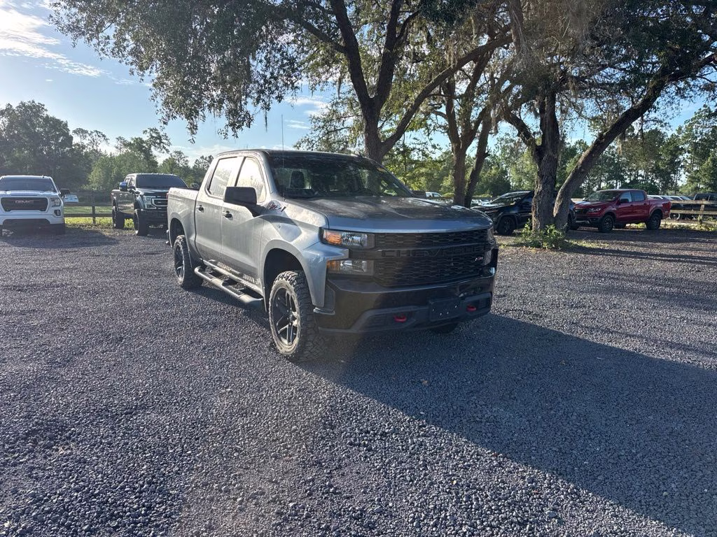 2022 Steel Metallic Chevrolet Silverado 1500 LTD Custom Trail Boss 4X4 Truck