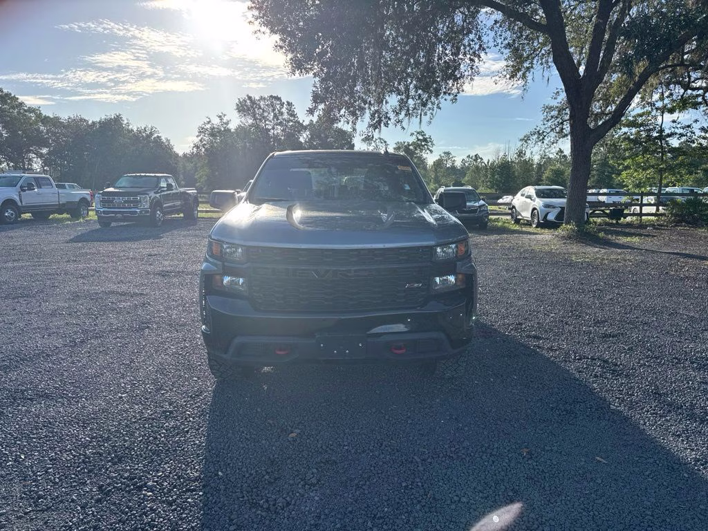 2022 Steel Metallic Chevrolet Silverado 1500 LTD Custom Trail Boss 4X4 Truck
