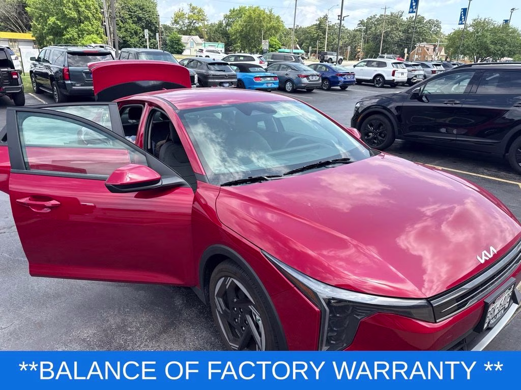 2025 Currant Red Kia K4 EX FWD Sedan