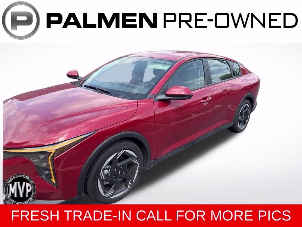2025 Currant Red Kia K4 EX FWD Sedan