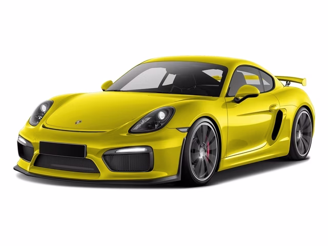 2016 Yellow Porsche Cayman GT4 RWD Coupe