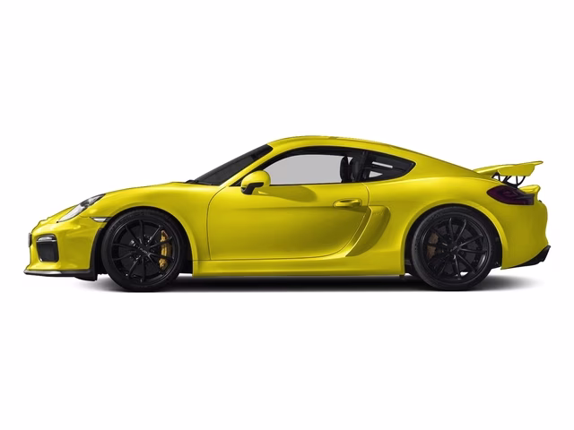 2016 Yellow Porsche Cayman GT4 RWD Coupe