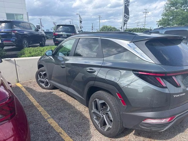 2022 Amazon Gray Hyundai Tucson Hybrid SEL Convenience AWD SUV