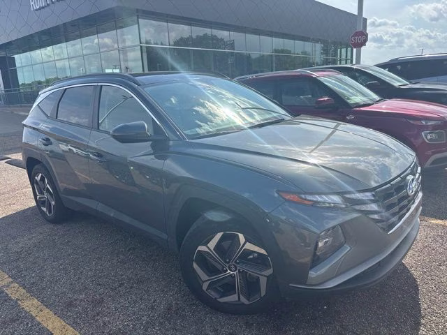2022 Amazon Gray Hyundai Tucson Hybrid SEL Convenience AWD SUV