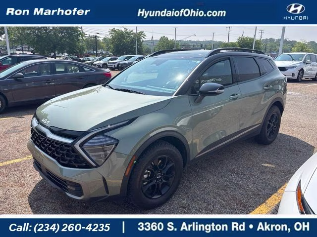 2024 Jungle Green/Ebony Black Roof Kia Sportage X-Pro AWD SUV