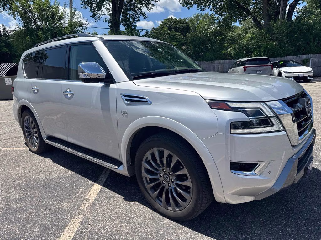 2021 Brilliant Silver Metallic Nissan Armada Platinum 4X4 SUV