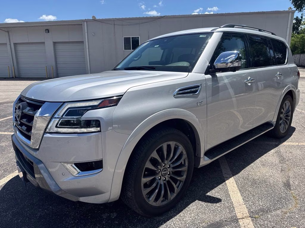 2021 Brilliant Silver Metallic Nissan Armada Platinum 4X4 SUV
