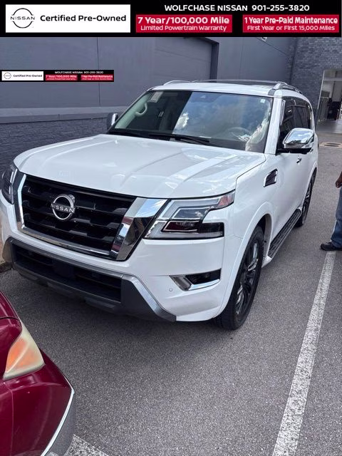 2023 Aspen White Tricoat Nissan Armada Platinum 4X4 SUV