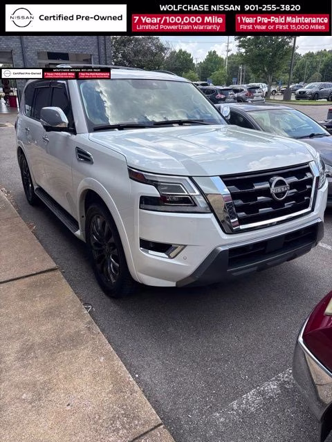2023 Aspen White Tricoat Nissan Armada Platinum 4X4 SUV