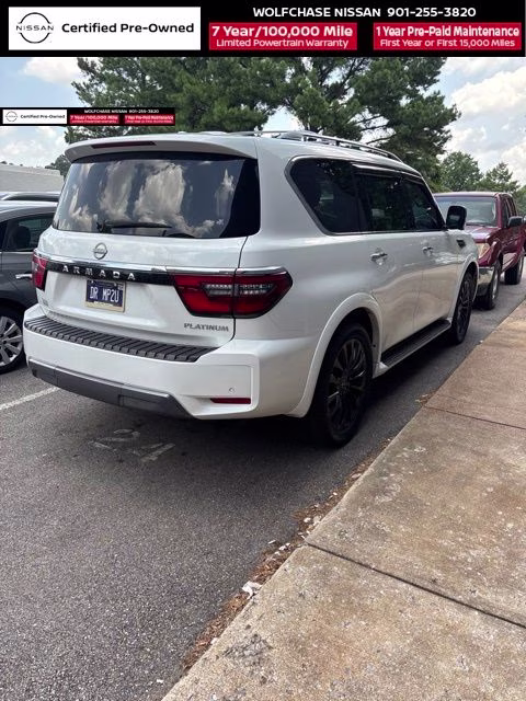 2023 Aspen White Tricoat Nissan Armada Platinum 4X4 SUV