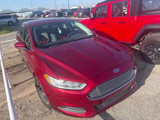 2013 Ruby Red Metallic Ford Fusion S FWD Sedan